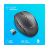 MOUSE WIRELESS ERGONOMICO NGS PER LAPTOP E COMPUTER - 5 PULSANTI E ROTELLA DI SCORRIMENTO - TASTI SILENZIOSI - COLORE NERO