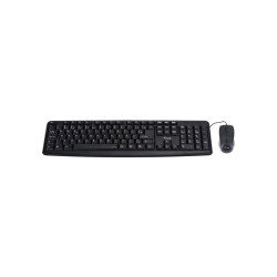EQUIP PACK TASTIERA USB + MOUSE USB 1000DPI 3 PULSANTI - USO AMBIDESTRO - CAVO 1,35M - COLORE NERO - ITALIANO