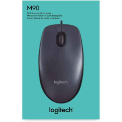 MOUSE USB LOGITECH M90 1000 DPI - 3 PULSANTI - USO AMBIDESTRO - COLORE NERO