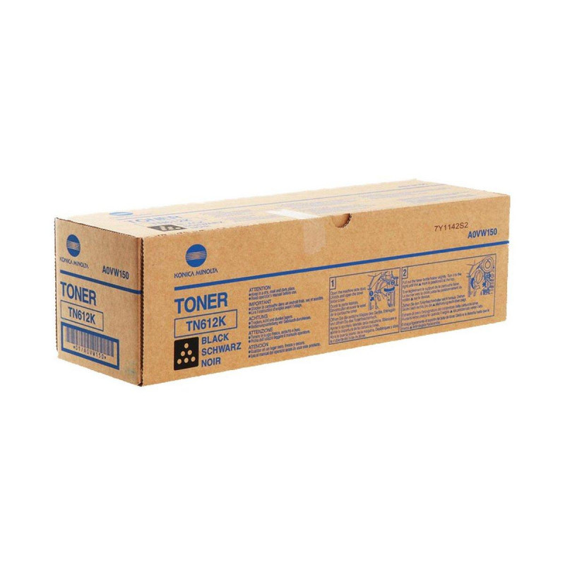 TONER ORIGINALE (TN612K, A0VW150) MINOLTA BIZHUB PRO C5500 (37,5K) NERO