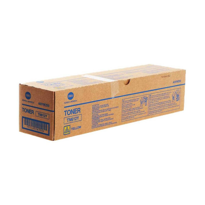 TONER ORIGINALE (TN612Y, A0VW250) MINOLTA BIZHUB PRO C5500 (25K) GIALLO