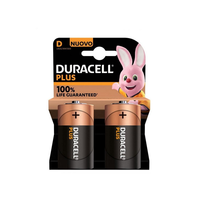 PILE DURACELL PLUS POWER 100% TORCIONI D | BLISTER 2PZ