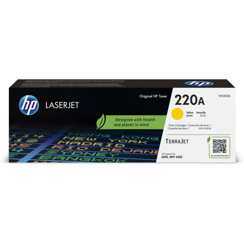 TONER ORIGINALE (W2202A, 220A) HP LASERJET PRO MFP 4302FDN (1,8K) GIALLO