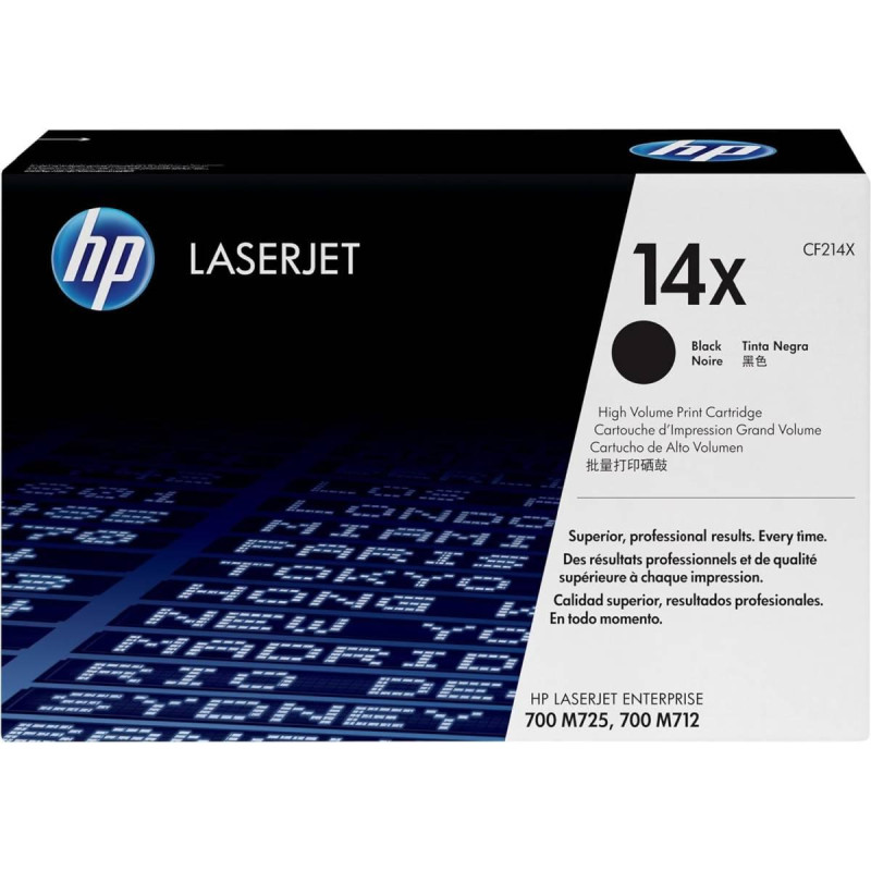 TONER ORIGINALE (CF214X, 14X) HP LASERJET ENTERPRISE 700 PRINTER M712 (17,5K)