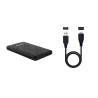 TOOQ CUSTODIA PER HDD/SSD ESTERNO DA 2,5" USB 3.0/3.1 GEN 1 - SATA I, II E III - CAVO DA USB 3.0 TIPO MICRO-B A USB 3.0 TIPO A