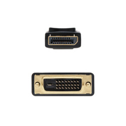 CAVO CONVERTITORE NANOCABLE DISPLAYPORT/MA DVI/M - 1,0 M - COLORE NERO