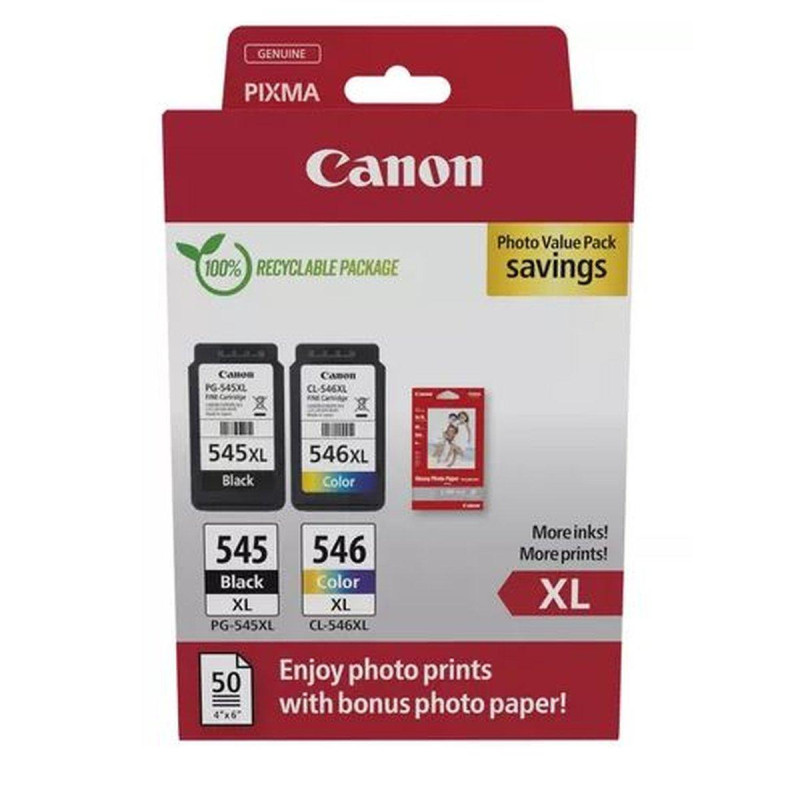Multipack Originale Canon XL PG-545XL/CL-546XL - Set Nero+Colore | 8286B011