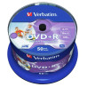 VERBATIM DVD+R 4,7 GB | 120 MIN | INKJET STAMPABILI | NO BRAND | 16X (50PZ)