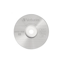 VERBATIM DVD+RW | RISCRIVIBILI | MATT SILVER | 4,7GB | 4X (25PZ)