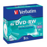 VERBATIM DVD-RW | RISCRIVIBILI | MATT SILVER | 4,7GB | 4X (5PZ)