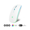 MOUSE SUBBLIM LED DUAL FLAT MOUSE - DOPPIA CONNESSIONE - CLIC SILENZIOSO - ILLUMINAZIONE LED IN 7 COLORI - BATTERIA A LUNGA DURA