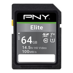 SCHEDA SD PNY ELITE SDXC 64 GB U1 V10 CLASSE 10