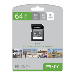 SCHEDA SD PNY ELITE SDXC 64 GB U1 V10 CLASSE 10