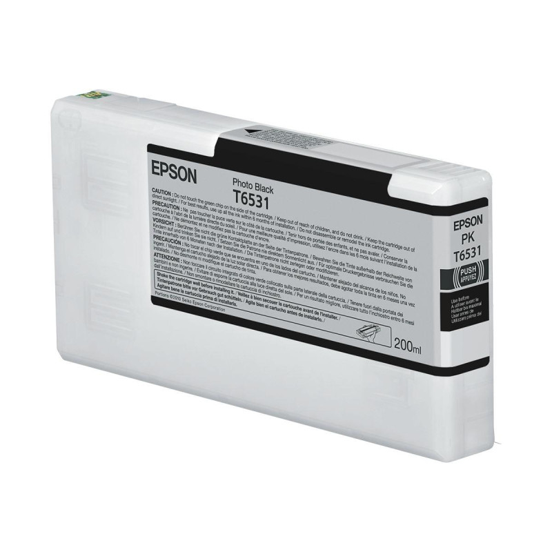 CARTUCCIA ORIGINALE (C13T653100, T6531) EPSON STYLUS PRO 4900 (200ML) NEROFOTO