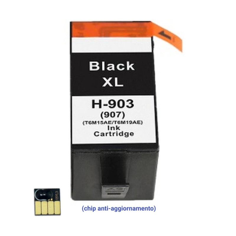 CARTUCCIA COMPATIBILE (T6M15AE, 903XLBK) PER HP OFFICEJET PRO 6860 (825PAG.) NERO (CHIP ANTI-AGGIORNAMENTO)
