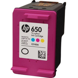 CARTUCCIA ORIGINALE (CZ102AE, 650) HP DESKJET INK ADVANTAGE 1015 | 200 PAGINE | COLORE