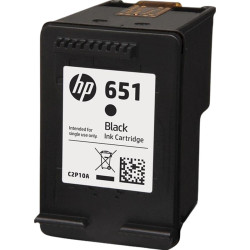 CARTUCCIA ORIGINALE (C2P10AE, 651) HP DESKJET INK ADVANTAGE 5575 | 600 PAGINE | NERO