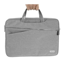 BORSA PORTA LAPTOP XO - FINO A 13" - RESISTENTE A SCHIZZI, USURA E GRAFFI - DESIGN MODERNO - COLORE GRIGIO