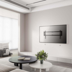 SUPPORTO PER MONITOR/TV ULTRA SOTTILE AISENS ECO - ACCIAIO AD ALTA RESISTENZA - VESA MASSIMO 800X400 MM - CARICO MASSIMO 75 KG -