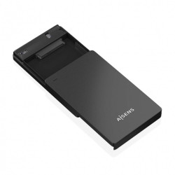 BOX ESTERNO MODELLO AISENS PER DISCHI RIGIDI - INSTALLAZIONE SENZA ATTREZZI - PLUG AND PLAY - CONNESSIONE USB-C USB 3.1 GEN1 - V