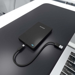 BOX ESTERNO MODELLO AISENS PER DISCHI RIGIDI - INSTALLAZIONE SENZA ATTREZZI - PLUG AND PLAY - CONNESSIONE USB-C USB 3.1 GEN1 - V