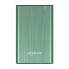 AISENS BOX ESTERNO 2.5" PER DISCHI RIGIDI 9.5MM SATA I - II E III A USB 3.0/USB 3.1 GEN1 - COLORE VERDE PRIMAVERA