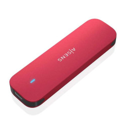 AISENS BOX ESTERNO M.2 (NGFF) ASM2-024B NVME A USB3.2 GEN2 - COLORE ROSSO