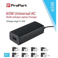 ALIMENTATORE UNIVERSALE NOTEBOOK MULTI-VOLTAGGIO 65W
