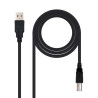 CAVO STAMPANTE NANOCABLE USB-A 2.0 MASCHIO A USB-B MASCHIO 1,80 M
