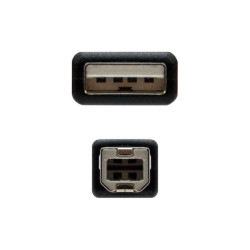 CAVO STAMPANTE NANOCABLE USB-A 2.0 MASCHIO A USB-B MASCHIO 1,80 M