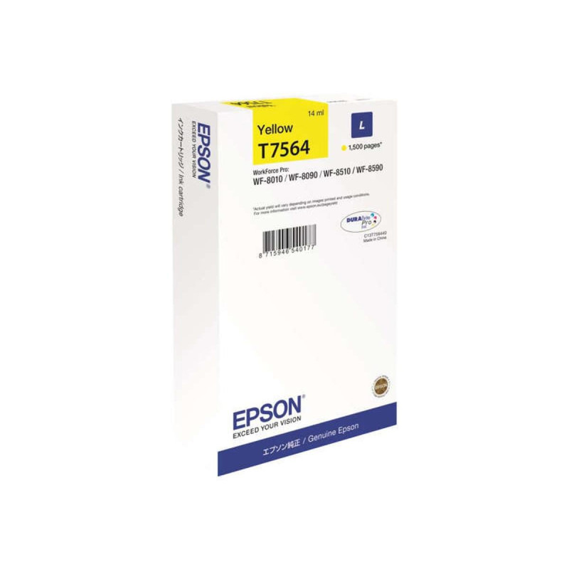 CARTUCCIA ORIGINALE (T7564) EPSON WORKFORCE PRO WF8010DW (2,5K) GIALLO
