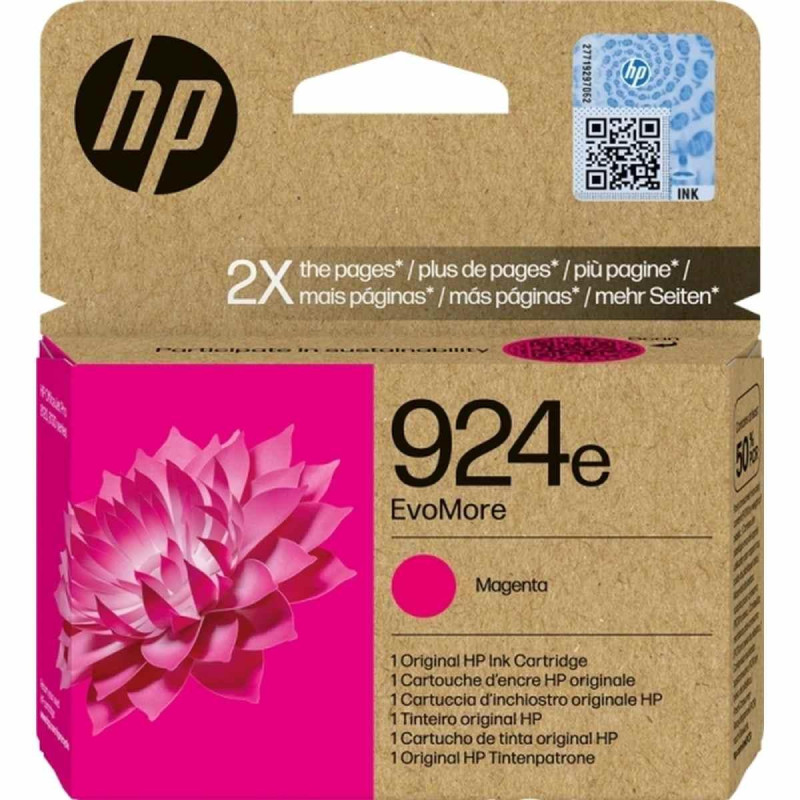 CARTUCCIA ORIGINALE (4K0U8NE, 924E) HP OFFICEJET PRO 8122E ALL-IN-ONE | 800 PAG. | MAGENTA