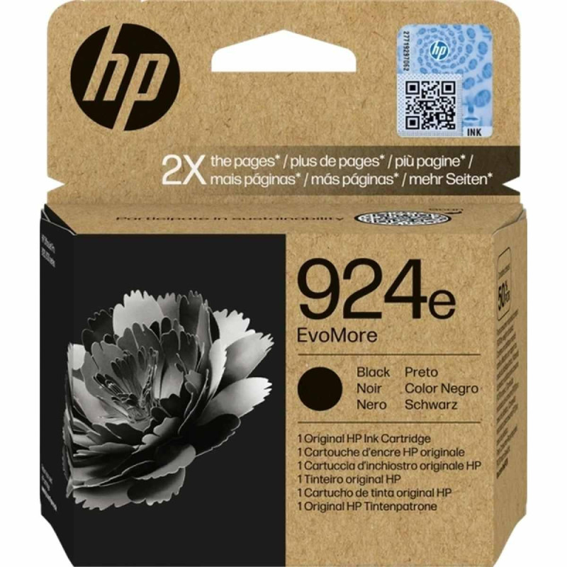 CARTUCCIA ORIGINALE (4K0V0NE, 924E) HP OFFICEJET PRO 8122E ALL-IN-ONE | 1.000 PAG. | NERO