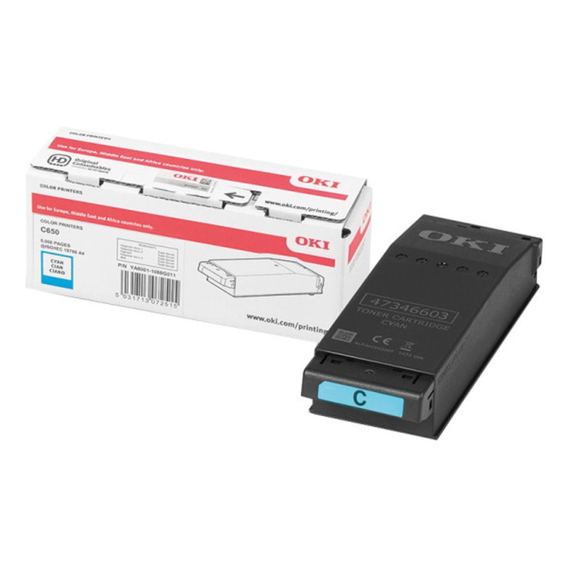 TONER ORIGINALE (09006127) OKI C650 | 6K | CIANO