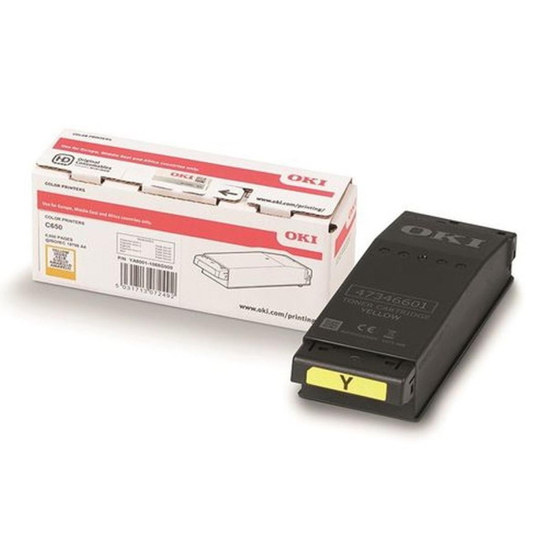 TONER ORIGINALE (09006129) OKI C650 | 6K | GIALLO