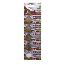 CONFEZIONE DA 5 BATTERIE A BOTTONE AL LITIO CR2032 DA 3 V