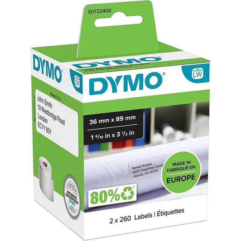 ETICHETTE BIANCHE DYMO (36X89) (S0722400, 99012) 520PCS