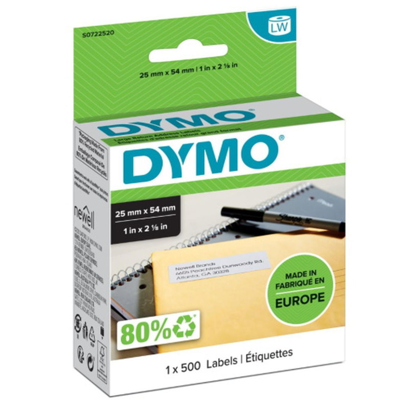 ETICHETTE BIANCHE DYMO (25X54) (S0722520, 11352) 500 PCS