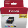 MULTIPACK ORIGINALE (6509B015, CLI-551) CANON MG5550 | 4X7ML | KCMY