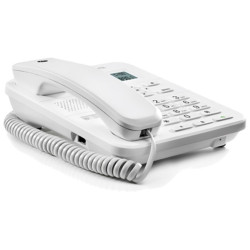 TELEFONO FISSO MOTOROLA CT202 - VIVAVOCE - IDENTIFICATIVO CHIAMANTE - BIANCO