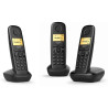 TELEFONO CORDLESS GIGASET A170 TRIO CON DECT + 2 RICEVITORI EXTRA - ID CHIAMANTE - BLOCCO TASTIERA - CONTROLLO VOLUME