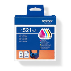 MULTIPACK ORIGINALE (LC521VAL) BROTHER DCP-J1260W | KCMY