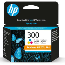 CARTUCCIA ORIGINALE (300, 901, CC643EE, CC656AE) HP DESKJET D2560 | 165PAG | CMY