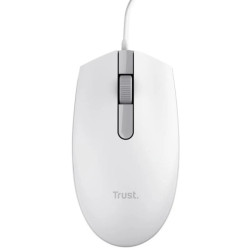 MOUSE TRUST TM101 ECO USB 1200 DPI - REALIZZATO CON IL 50% DI PLASTICA RICICLATA - 3 PULSANTI - USO AMBIDESTRO - CAVO DA 1,60 M 