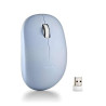 MOUSE WIRELESS NGS CON TASTI SILENZIOSI - 2 PULSANTI - AMBIDESTRO - AZZURRO