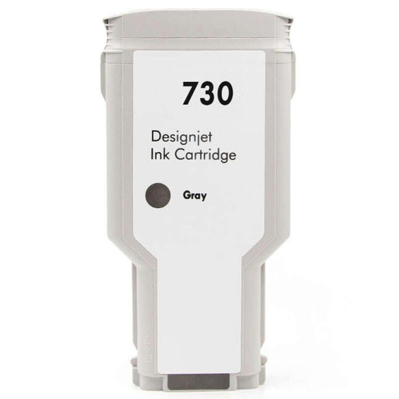 CARTUCCIA COMPATIBILE (P2V72A, 730) PER HP DESIGNJET T1600 | 300ML | GRIGIO