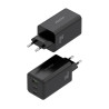 CARICABATTERIE AISENS GAN 100W - 2XUSB-C PD3.0, QC4.0, QC5.0 - 1XUSB-A QC3.0 - NERO