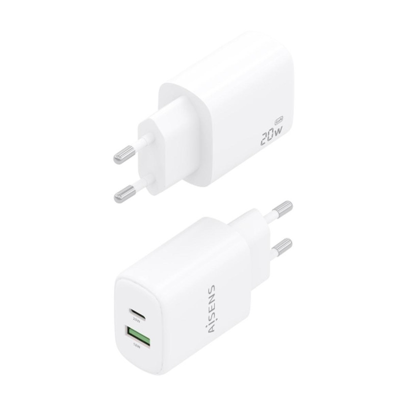 CARICABATTERIE AISENS GAN 100W - 2XUSB-C PD3.0, QC4.0, QC5.0 - 1XUSB-A QC3.0 - BIANCO