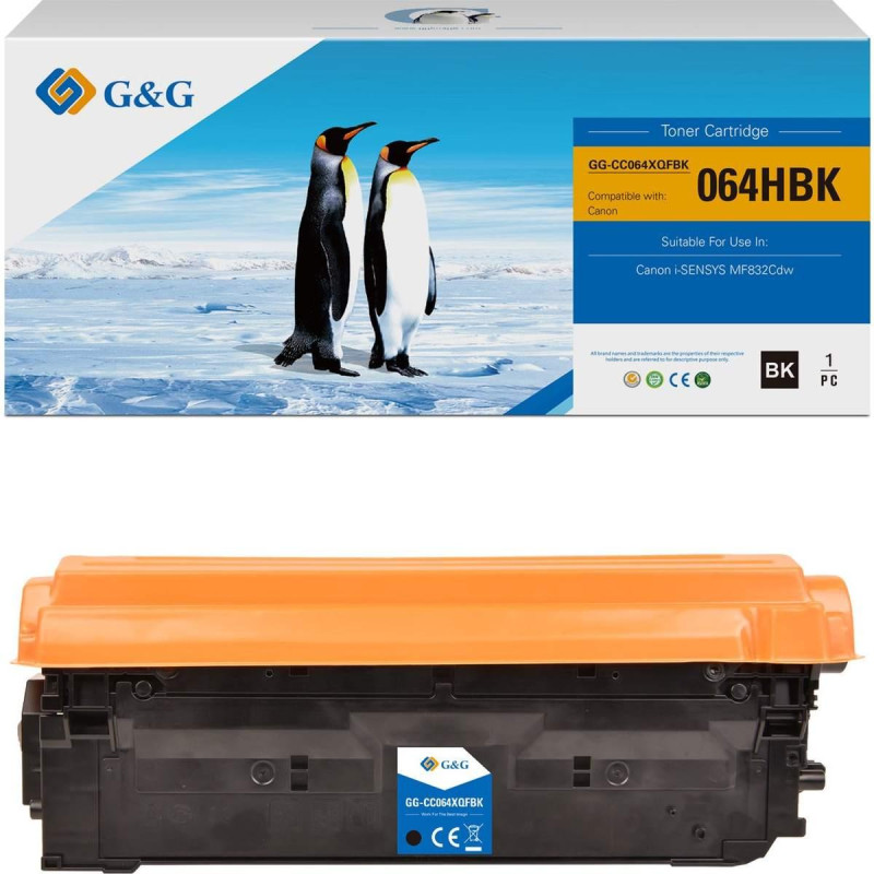 TONER RIGENERATO (064H, 4938C001) PER CANON MF832CDW (13.4K) NERO XL