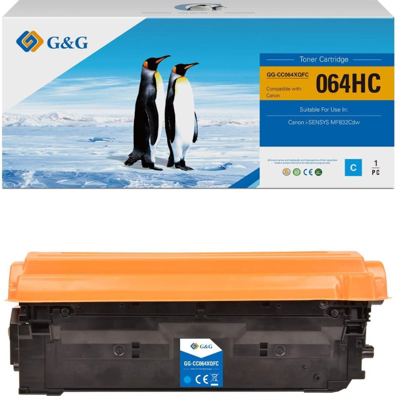 TONER RIGENERATO (064H, 4936C001) PER CANON MF832CDW (10.4K) CIANO XL